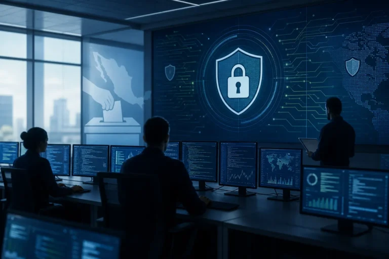 Centro de operaciones de ciberseguridad que representa el marco DevSecOps del INE