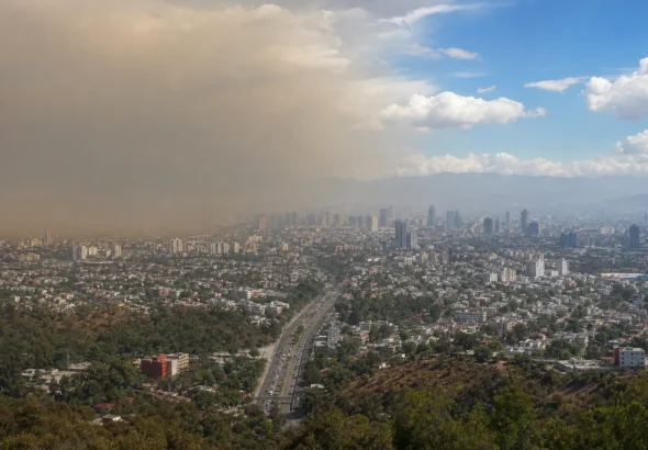 Vista del Valle de México tras el levantamiento de la contingencia ambiental por ozono