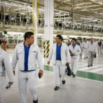 Planta de Volkswagen en Puebla tras la aprobación del convenio salarial 2026