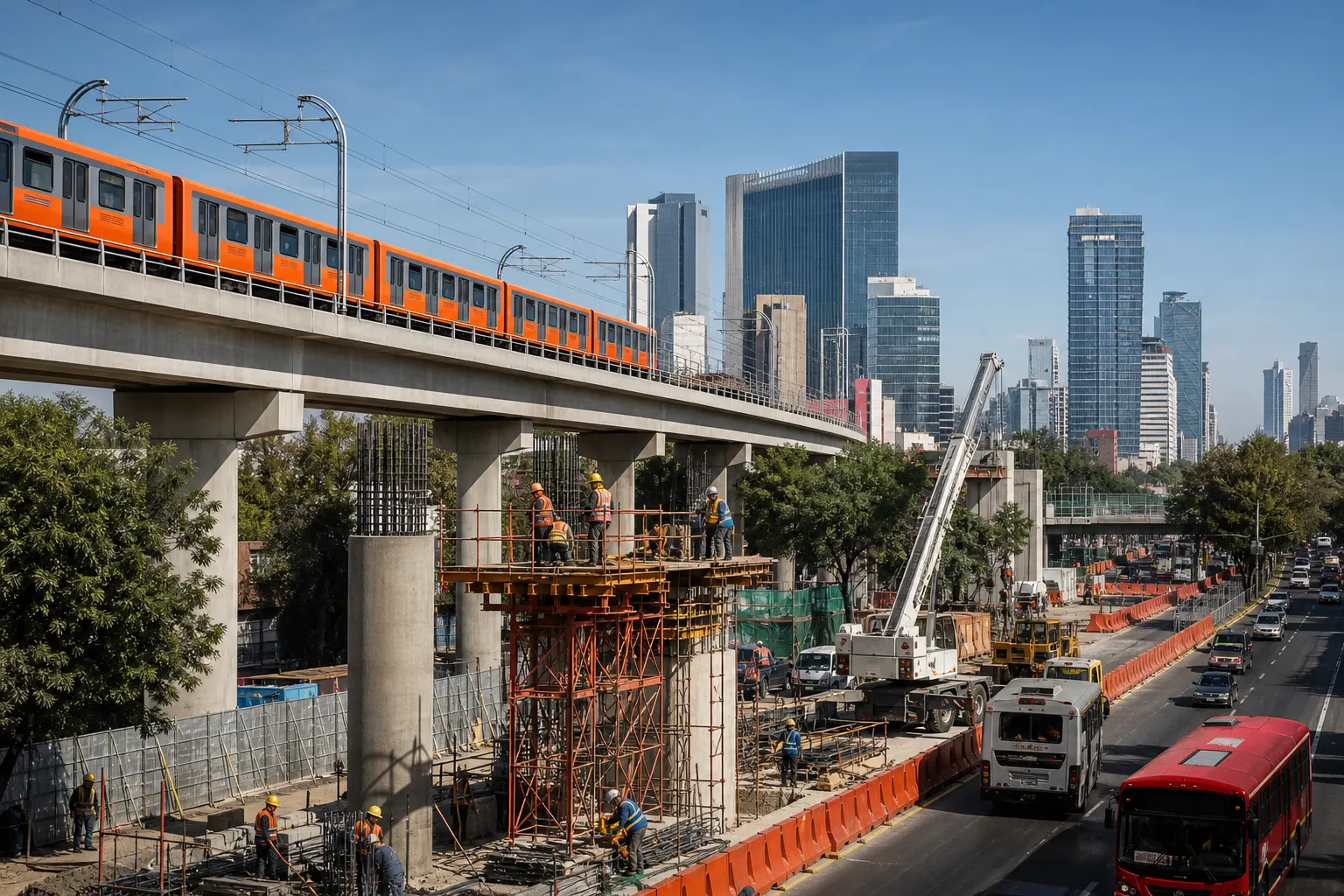 Metro e infraestructura urbana de la Ciudad de México como símbolos de inversión pública y productividad