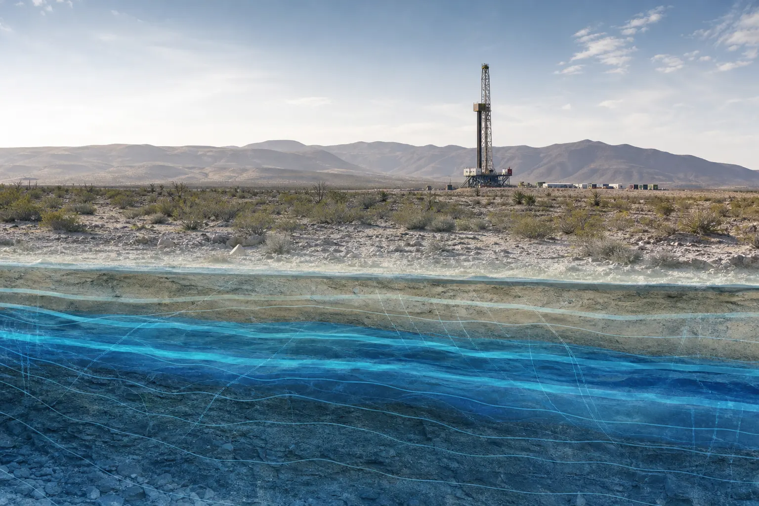 Región del noreste de México donde se estudia la disponibilidad de agua para una eventual evaluación del fracking