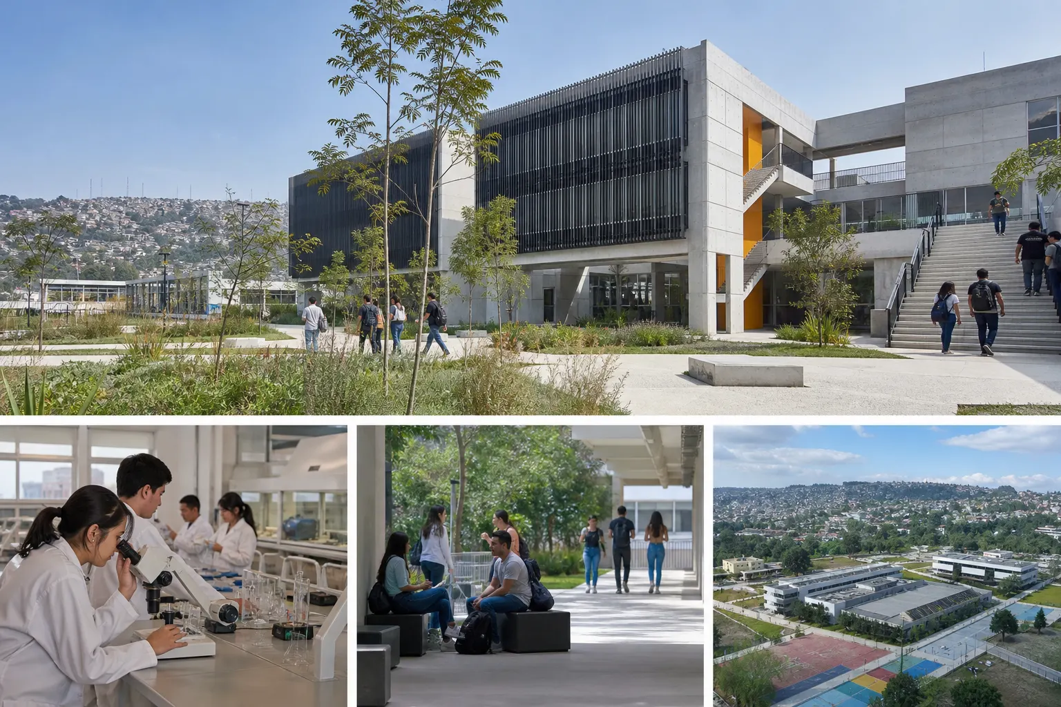 Proyección conceptual de un nuevo campus de la UNAM en el suroriente de Ciudad de México