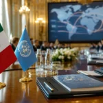 Delegación mexicana en una mesa internacional sobre tráfico ilícito de armas